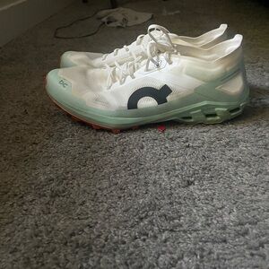 On Running Athletic Shoes - White and Mint